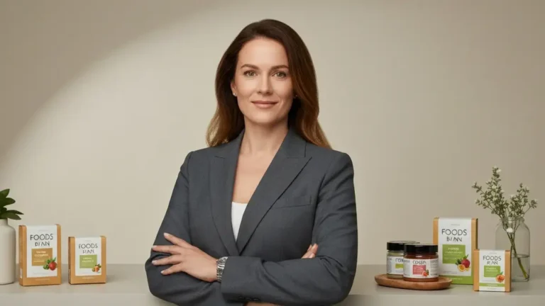 Anna Lewandowska w stroju biznesowym, produkty Foods by Ann, majątek i kariera