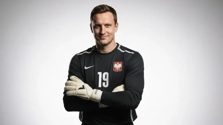 Artur Boruc w stroju bramkarskim, legendarny polski bramkarz, portret