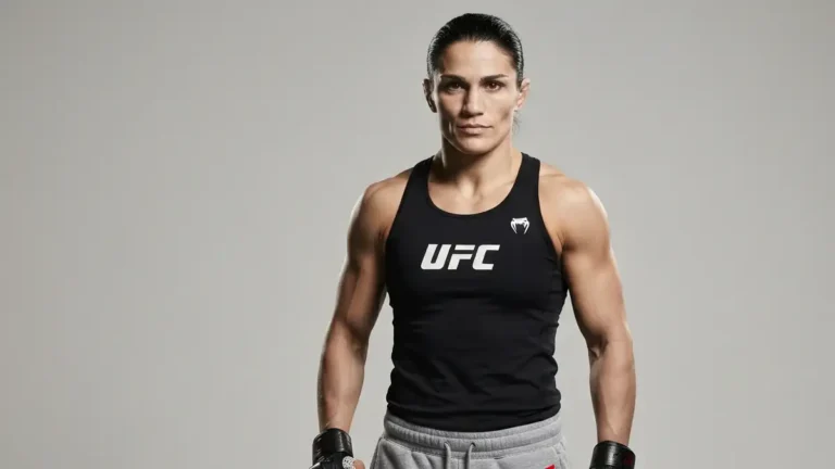 Joanna Jędrzejczyk w stroju treningowym UFC, portret