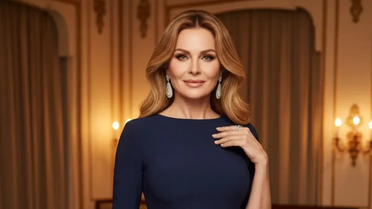 Joanna Krupa w eleganckim stroju, portret profesjonalny celebrytki
