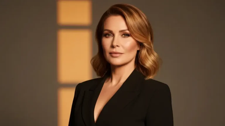 Kasia Cichopek - polska prezenterka TVP, portret glamoroso w oświetleniu studyjnym