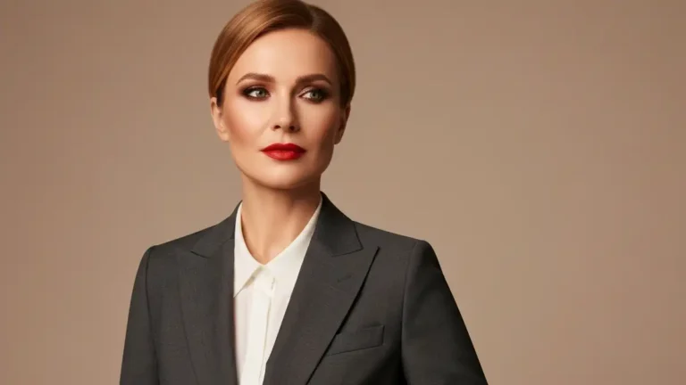 Kinga Rusin - polska prezenterka w eleganckim stroju
