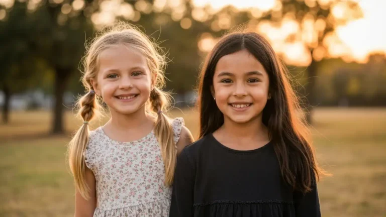 Klara i Laura Lewandowskie - córki Roberta i Anny Lewandowskich, portret rodzinny