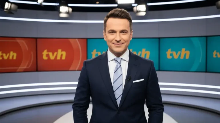Kuba Wojewódzki w studiu TVN - prezenter i dziennikarz