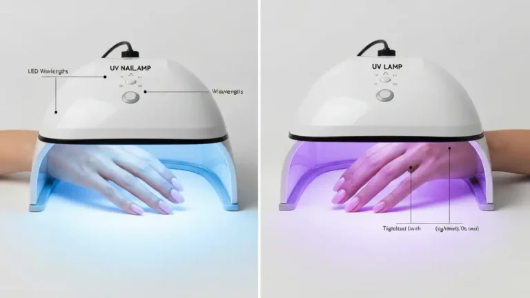 Porównanie lampy LED i UV do paznokci - oświetlenie, rozmiar i dane techniczne