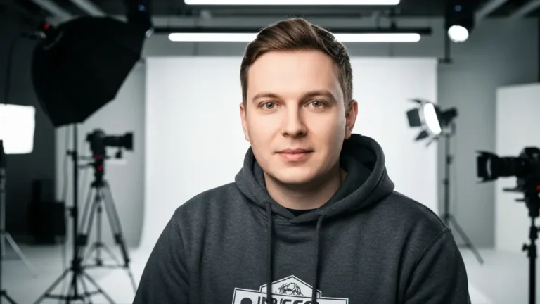 Lord Kruszwil w studiu YouTubera - portret zawodowca