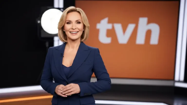 Paulina Sykut-Jeżyna - prezenterka Pytań na śniadanie TVN w studiu